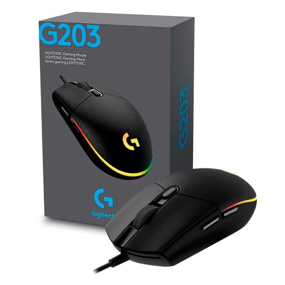 MOUSE LOGITECH G203 RGB LIGHTSYNC BLACK