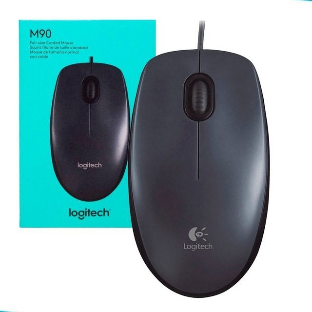 MOUSE USB LOGITECH M90 NEGRO PC