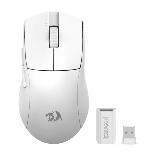 MOUSE GAMER REDRAGON K1NG PRO M916 4K WIRELESS WHITE