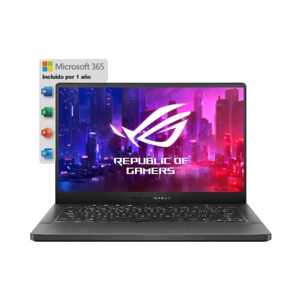 NOTEBOOK ASUS ROG ZEPHYRUS G14 14" RYZEN 7 16GB 512SSD RTX 3050 GREY W11 + OFFICE 365 PERSONAL 1 YEAR