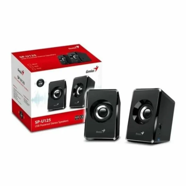 PARLANTES GENIUS SP-U125 USB BLK