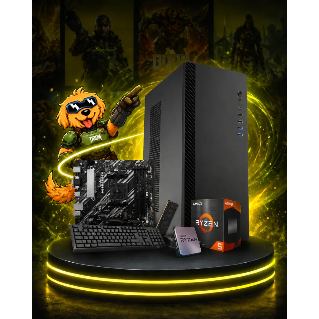 PC GAMER AMD RYZEN 5 3400G A520M 8GB 240GB GABINETE KIT