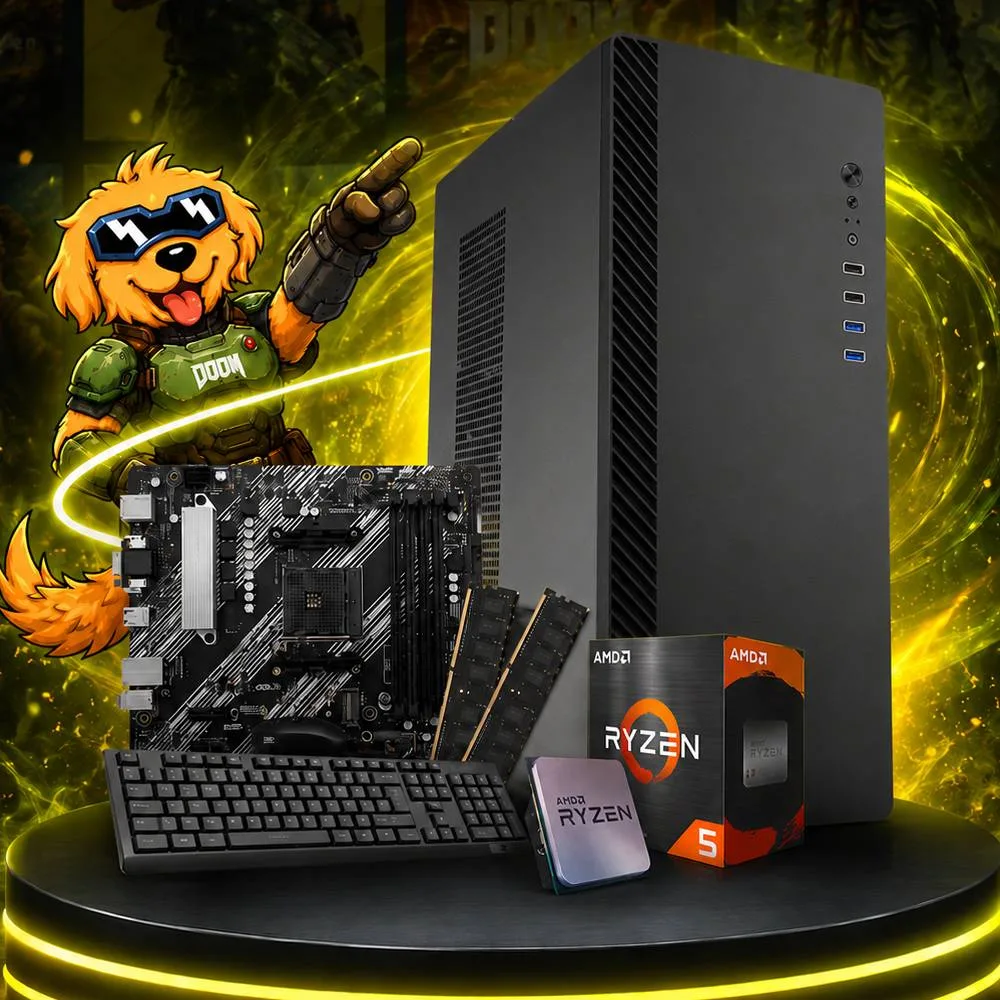 PC GAMER AMD RYZEN 5 3400G A520M 16GB 240GB GABINETE KIT