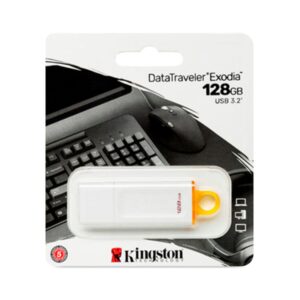 PEN DRIVE KINGSTON 128GB USB 3.2 DTX (WHITE)