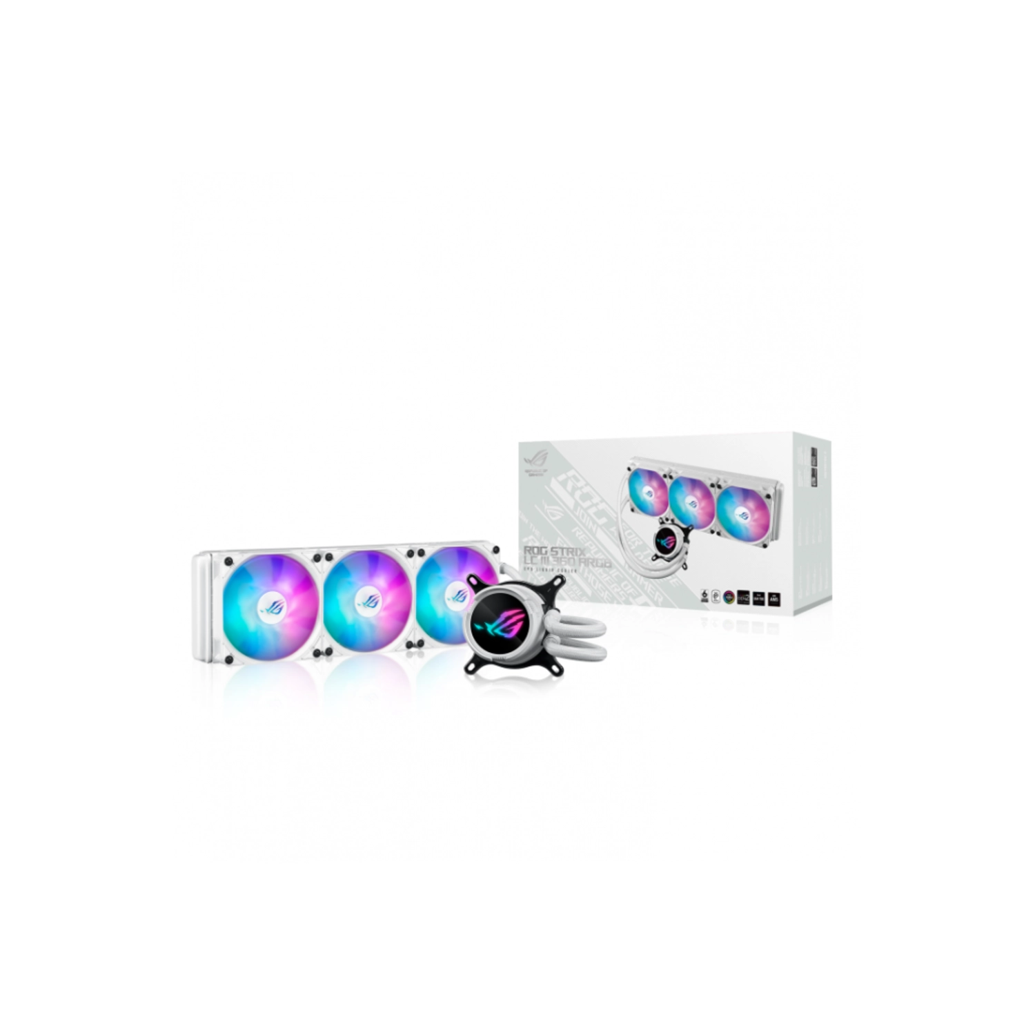 WATER COOLER ASUS ROG STRIX LC III 360 ARGB LCD WH