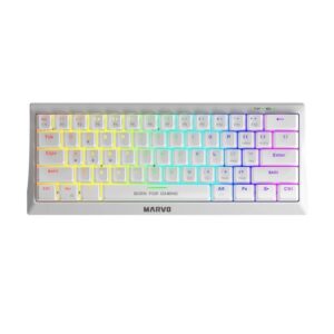 TECLADO GAMING 60% MARVO KG962 SP-R SWITCH BLUE WHITE