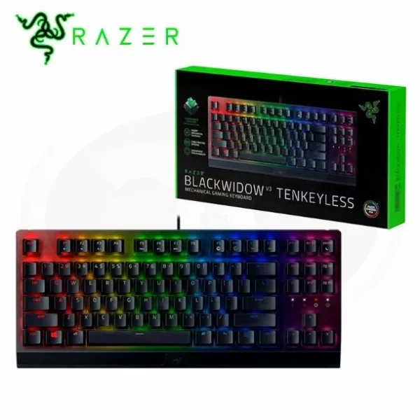 TECLADO RAZER BLACKWIDOW V3 TENKEYLESS SWITCH YELLOW SPANISH LAYOUT