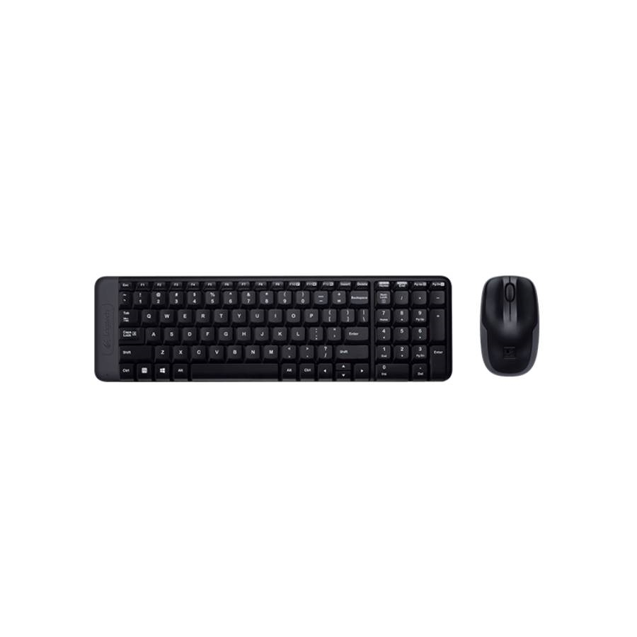TECLADO+MOUSE LOGITECH WIR MK220 BLK