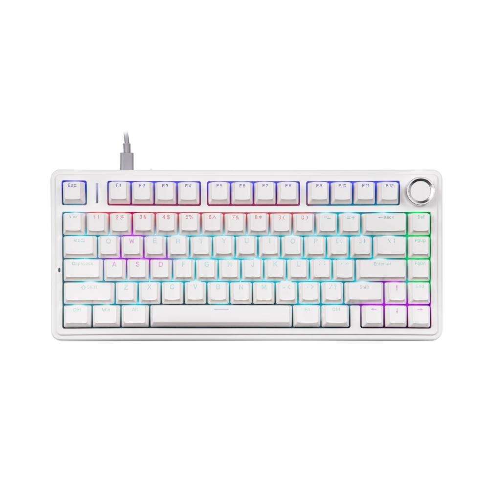 TECLADO MECANICO AULA F75 WIRED BLANCO 75% SW RED INGLES
