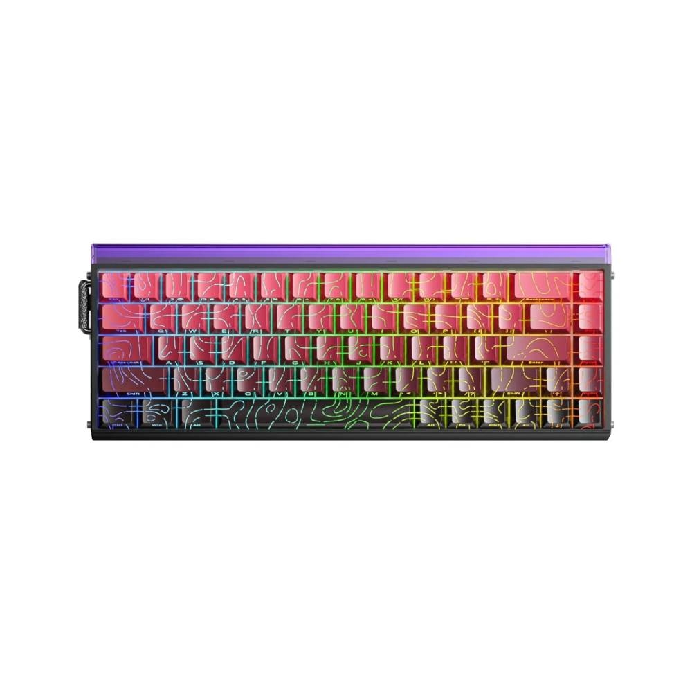 TECLADO MAGNETICO AULA HERO 68HE BLACK RED BLACK GRADIENT SW DRAGON KING