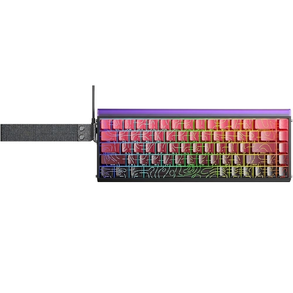 TECLADO MAGNETICO AULA HERO 68 HE BLACK RED SW DRAGON KING