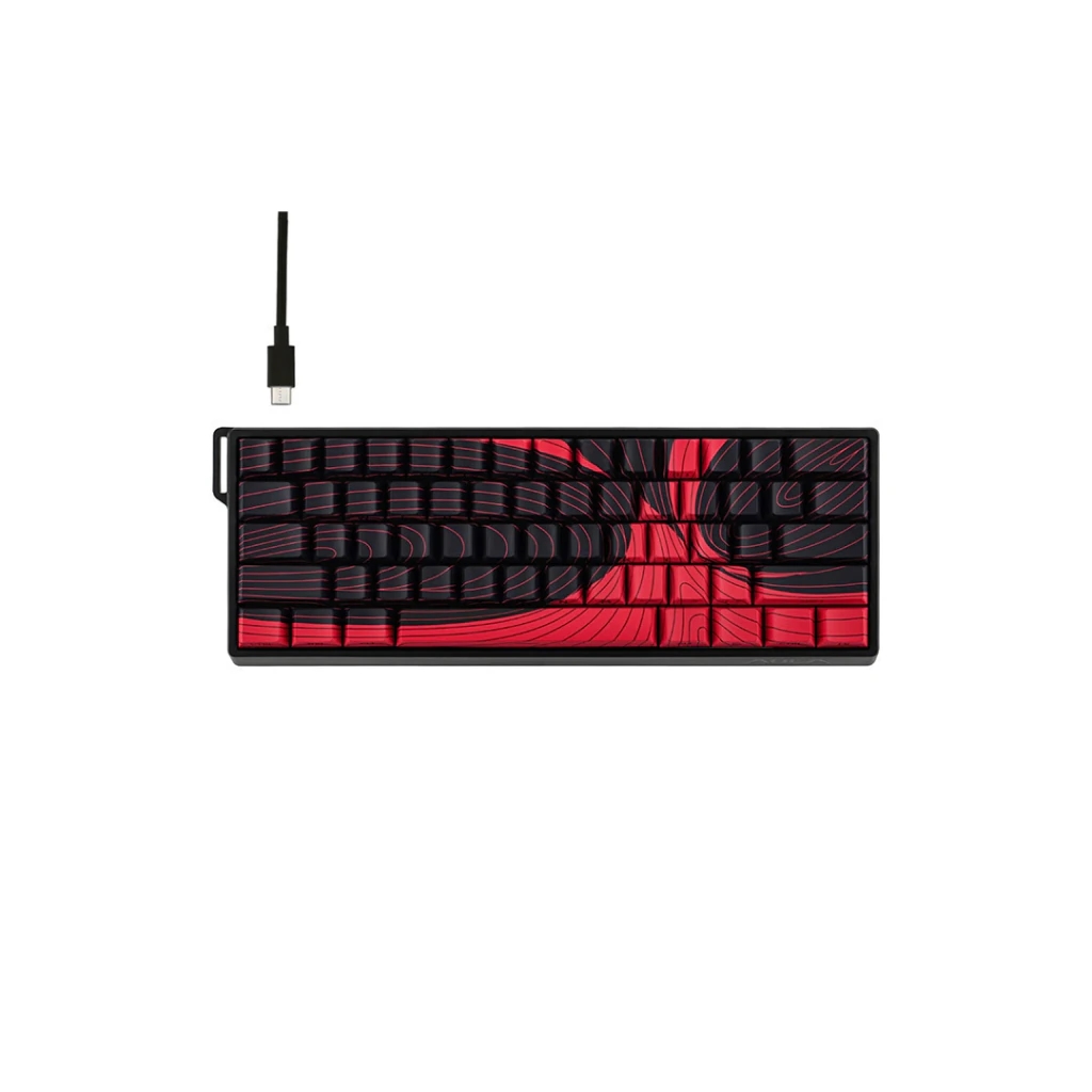 TECLADO MAGNETICO AULA WIN68HE MAX BLACK RED SWIRL SW WING CHUN INGLES