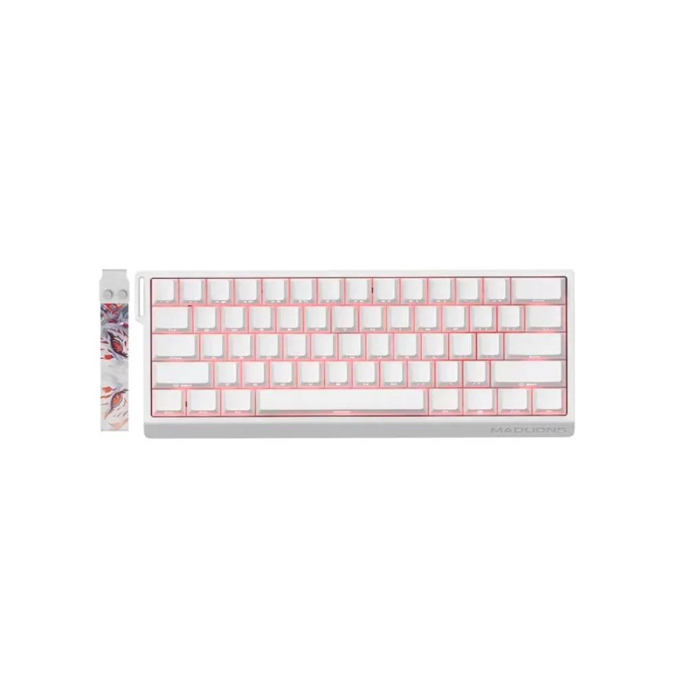 TECLADO MAGNETICO FGG MADLIONS MAD60HE WHITE RGB SW PER SHAFT PRO
