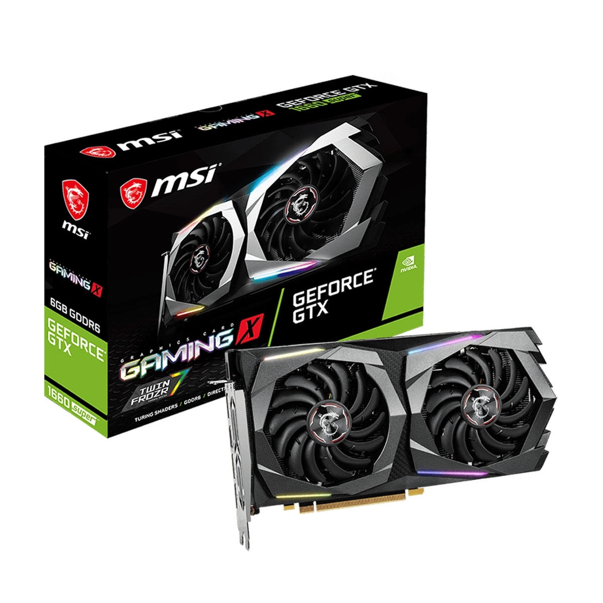 OUTLET PLACA DE VIDEO NVIDIA MSI GAMING X GTX 1660 SUPER 6GB (USADA)