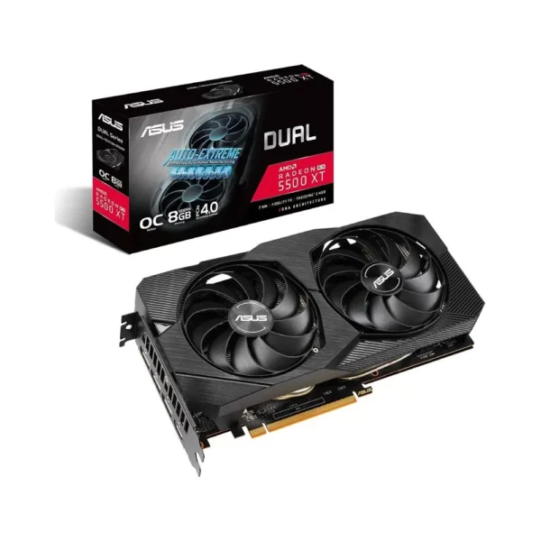 OUTLET PLACA DE VIDEO AMD RX 5500 XT 8GB ASUS DUAL OC GDDR6