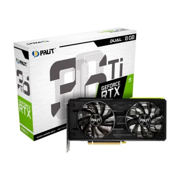 OUTLET PLACA DE VIDEO NVIDIA RTX 3060 TI 8GB PALIT DUAL GDDR6 (USADA)