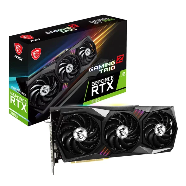 OUTLET PLACA DE VIDEO NVIDIA RTX 3080 10GB MSI GAMING Z TRIO GDDR6X (USADA)