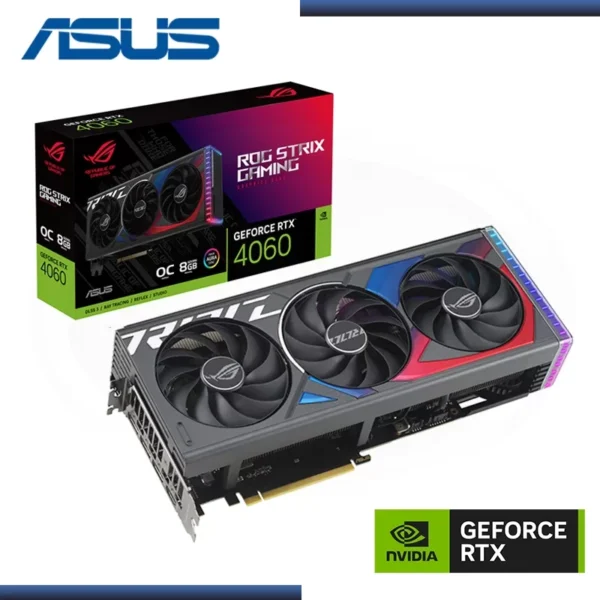 PLACA DE VIDEO NVIDIA RTX 4060 8GB ASUS ROG STRIX GAMING OC GDDR6
