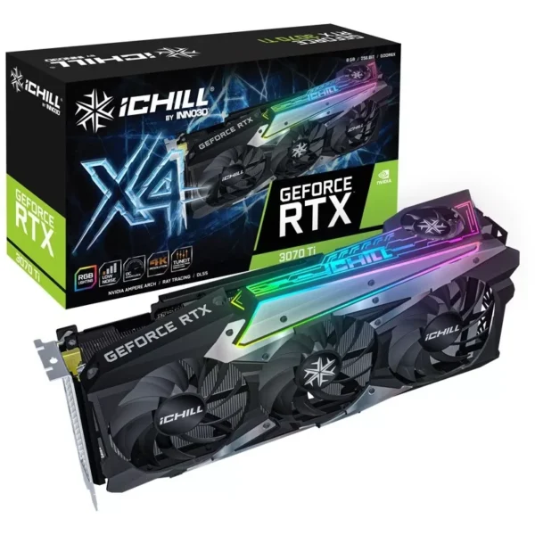 OUTLET PLACA DE VIDEO NVIDIA RTX 3070 TI 8GB INNO3D ICHILL X4 GDDR6X (USADA)