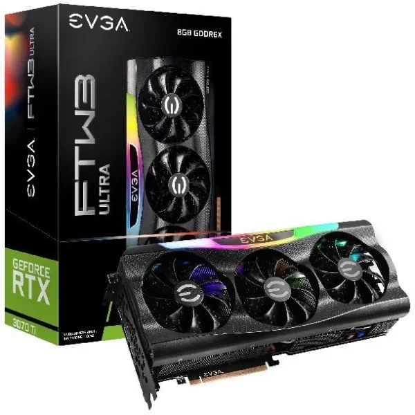 PLACA DE VIDEO NVIDIA RTX 3070 TI 8GB EVGA FTW3 ULTRA GDDR6X (USADA)