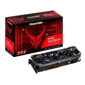 OUTLET PLACA DE VIDEO AMD RADEON RX 6700 XT 12GB POWERCOLOR RED DEVIL GDDR6 (USADA)