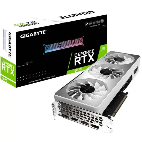 OUTLET PLACA DE VIDEO NVIDIA RTX 3070 8GB GIGABYTE VISION OC GDDR6 (USADA)