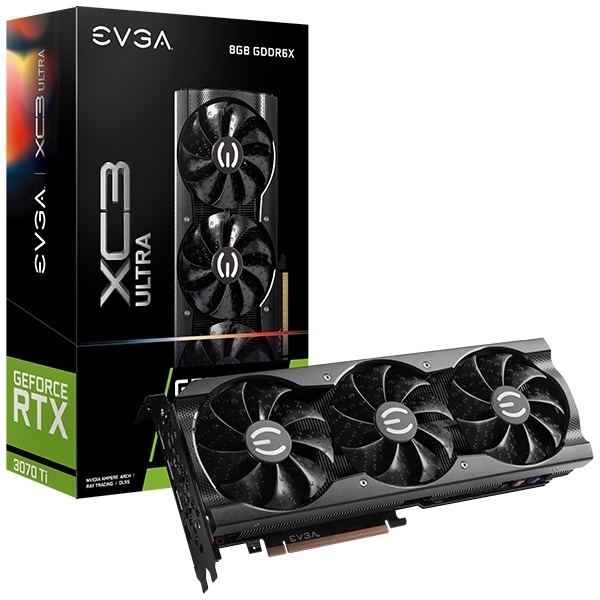 OUTLET PLACA DE VIDEO NVIDIA RTX 3070 TI 8GB EVGA XC3 ULTRA GDDR6X (USADA)