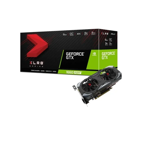 OUTLET PLACA DE VIDEO NVIDIA GTX 1660 SUPER 6GB PNY XLR8 OC GDDR6 (USADA)