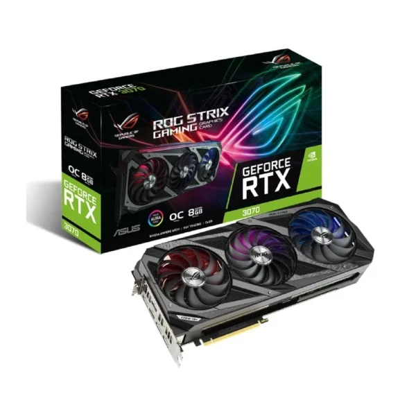 OUTLET PLACA DE VIDEO NVIDIA RTX 3070 8GB GDDR6 ASUS ROG STRIX OC (USADA)