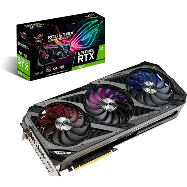 OUTLET PLACA DE VIDEO NVIDIA RTX 3080 10GB ASUS ROG STRIX OC GDDR6X (USADA)