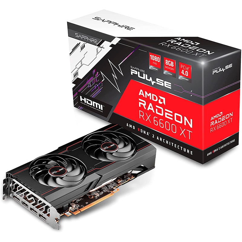 OUTLET PLACA DE VIDEO AMD RX 6600 XT SAPPHIRE PULSE GDDR6 PCIE 4.0 (USADA)