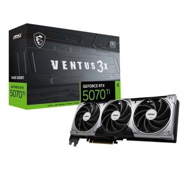 PLACA DE VIDEO NVIDIA MSI GeForce RTX 5070 Ti VENTUS 3X OC 16G