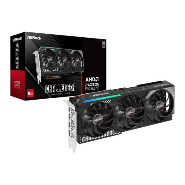 PLACA DE VIDEO ASROCK RX 9070 CHALLENGER 16 GB