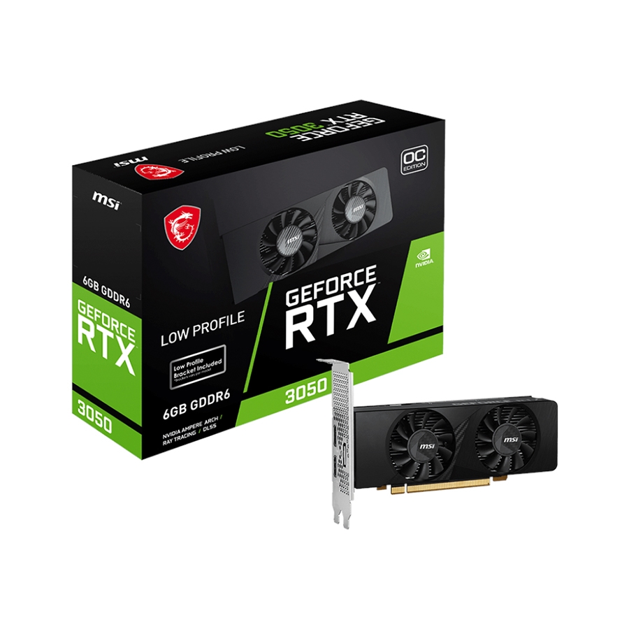 VGA MSI GEFORCE RTX 3050 LP 6G OC