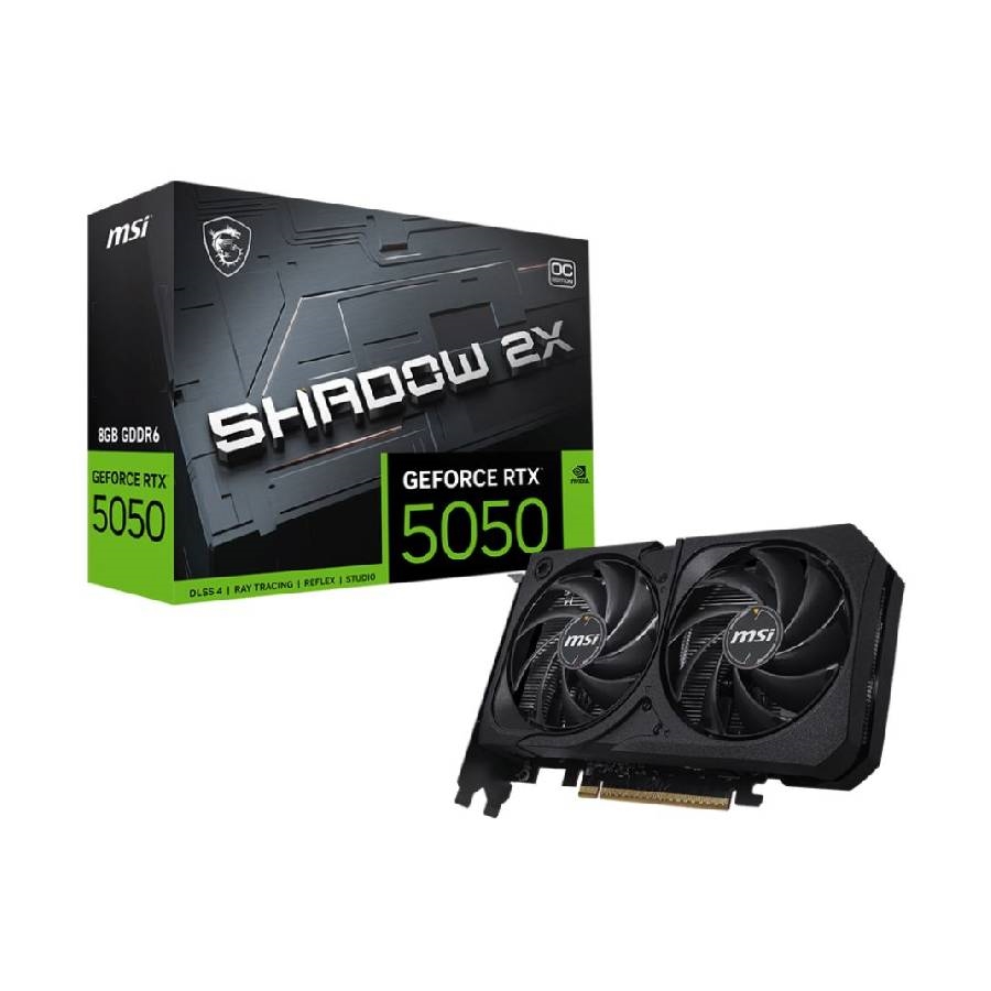 PLACA DE VIDEO MSI GEFORCE RTX 5050 SHADOW 2X 8G OC
