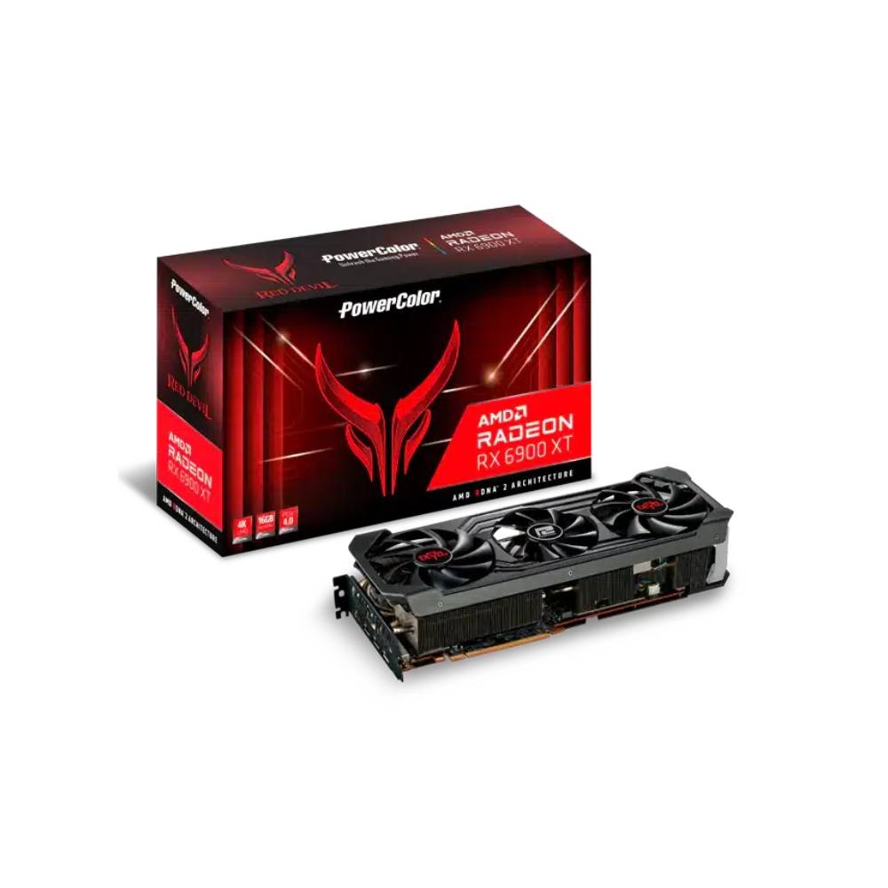 OUTLET PLACA DE VIDEO AMD RX 6900 XT 16GB POWERCOLOR RED DEVIL SIN CAJA (USADA)