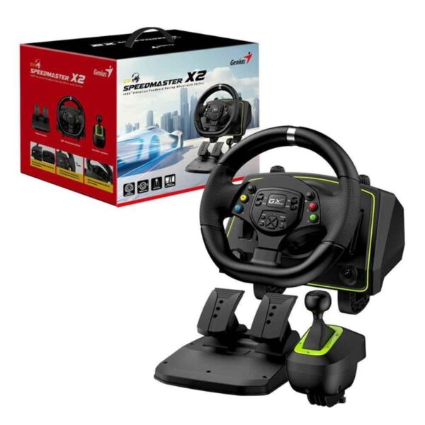 VOLANTE Y PEDALERA GENIUS SPEEDMASTER X2