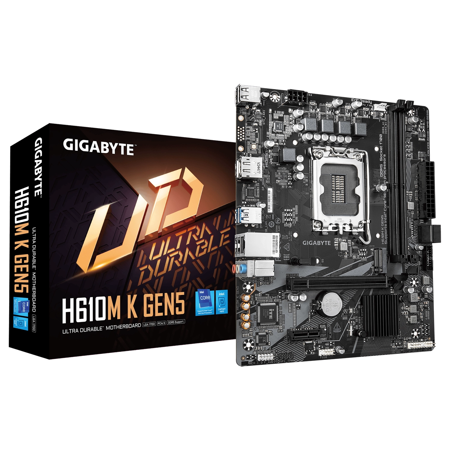 MOTHERBOARD GIGABYTE H610M K GEN5 LGA1700 DDR5