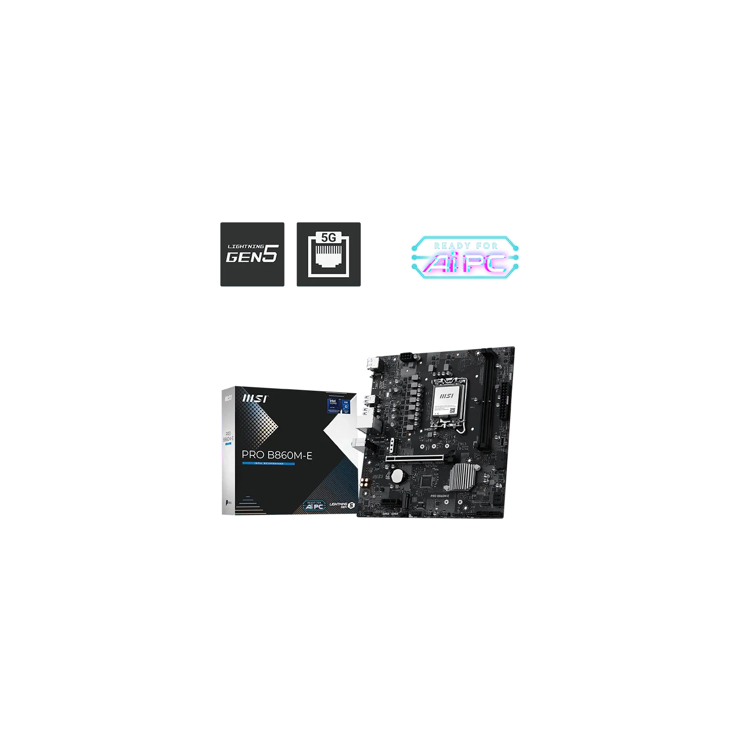 MOTHERBOARD MSI PRO B860M-E LGA 1851 DDR5