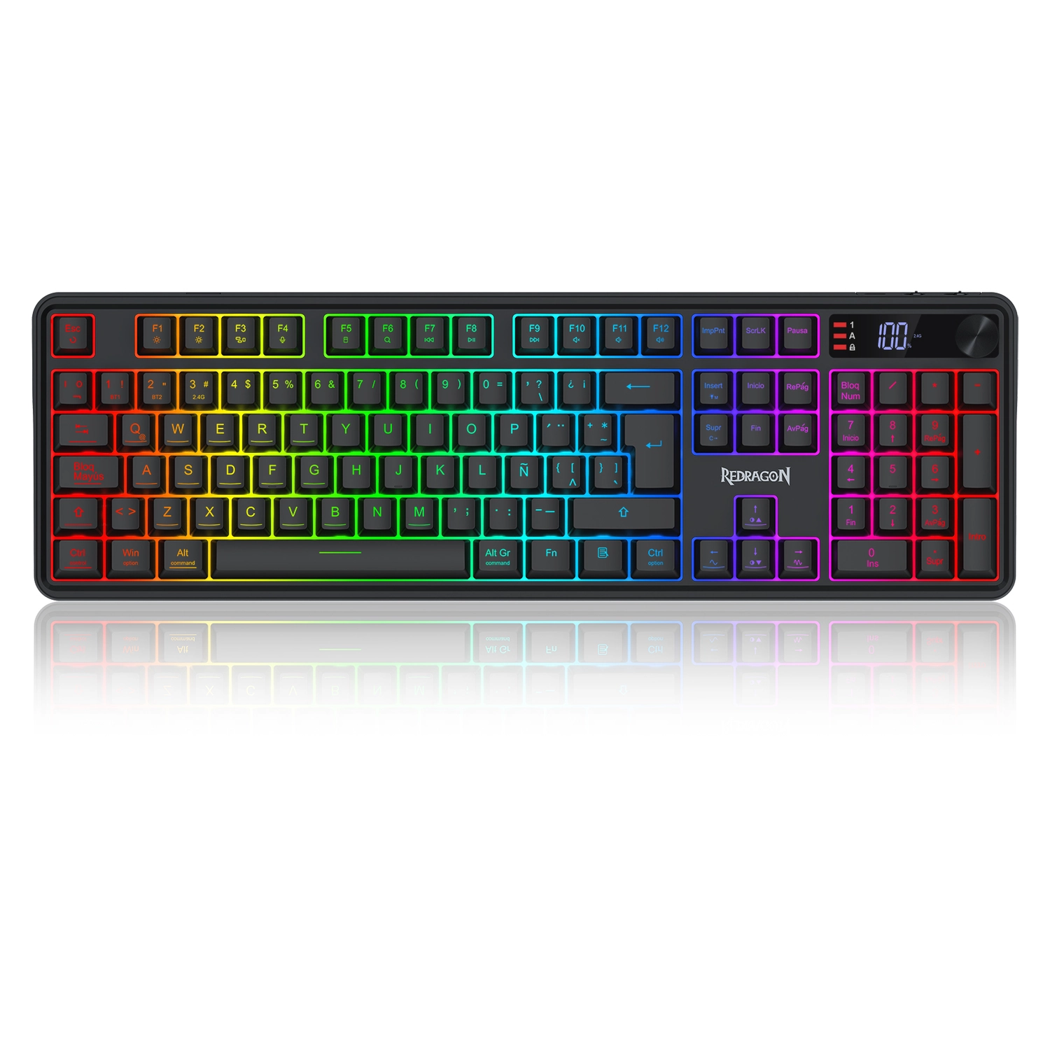TECLADO INALÁMBRICO REDRAGON VOLCANO PRO K526