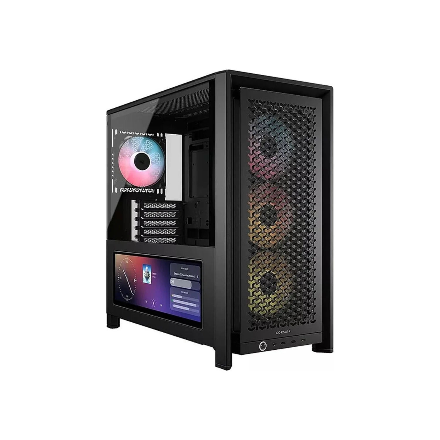 GABINETE CORSAIR FRAME 4000D LCD RS PERFORMANCE MID-TOWER NEGRO