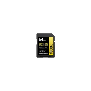 Tarjeta SDXC Lexar 1800X 64GB UHS-II  C10