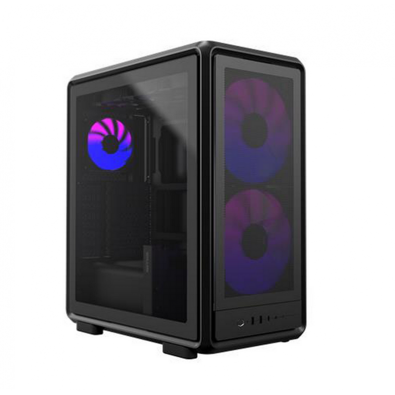 GABINETE COOLER MASTER MASTERFRAME 500 MESH 3 FANS ARGB ALUMINIO MODULAR BLACK S/FUENTE