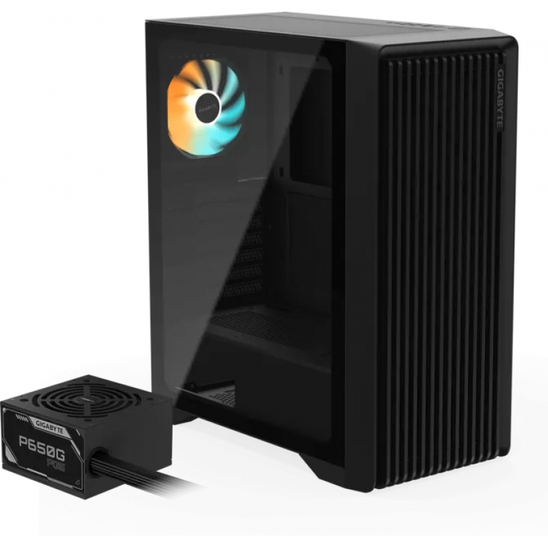 GABINETE GAMER GIGABYTE C103 GLASS PSU BUNDLE (650W 80 GOLD)