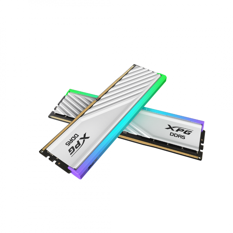 MEMORIA ADATA DDR5 2X8GB 5600MHZ XPG LANCER WHITE RGB HEATSINK