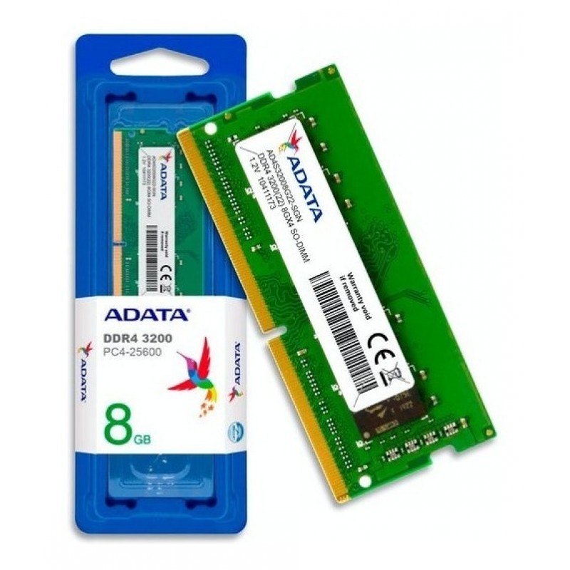 MEMORIA ADATA SODIMM DDR4 8GB 3200MHZ PREMIER GREEN