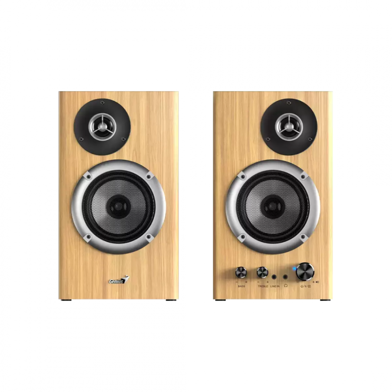 PARLANTE BLUETOOTH GENIUS SP-HF1812BT 50W PINE WOOD