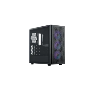 Gabinete Cooler Master Elite 502 Mid Tower 3 Fans ARGB Tempered Glass Black s/Fuente