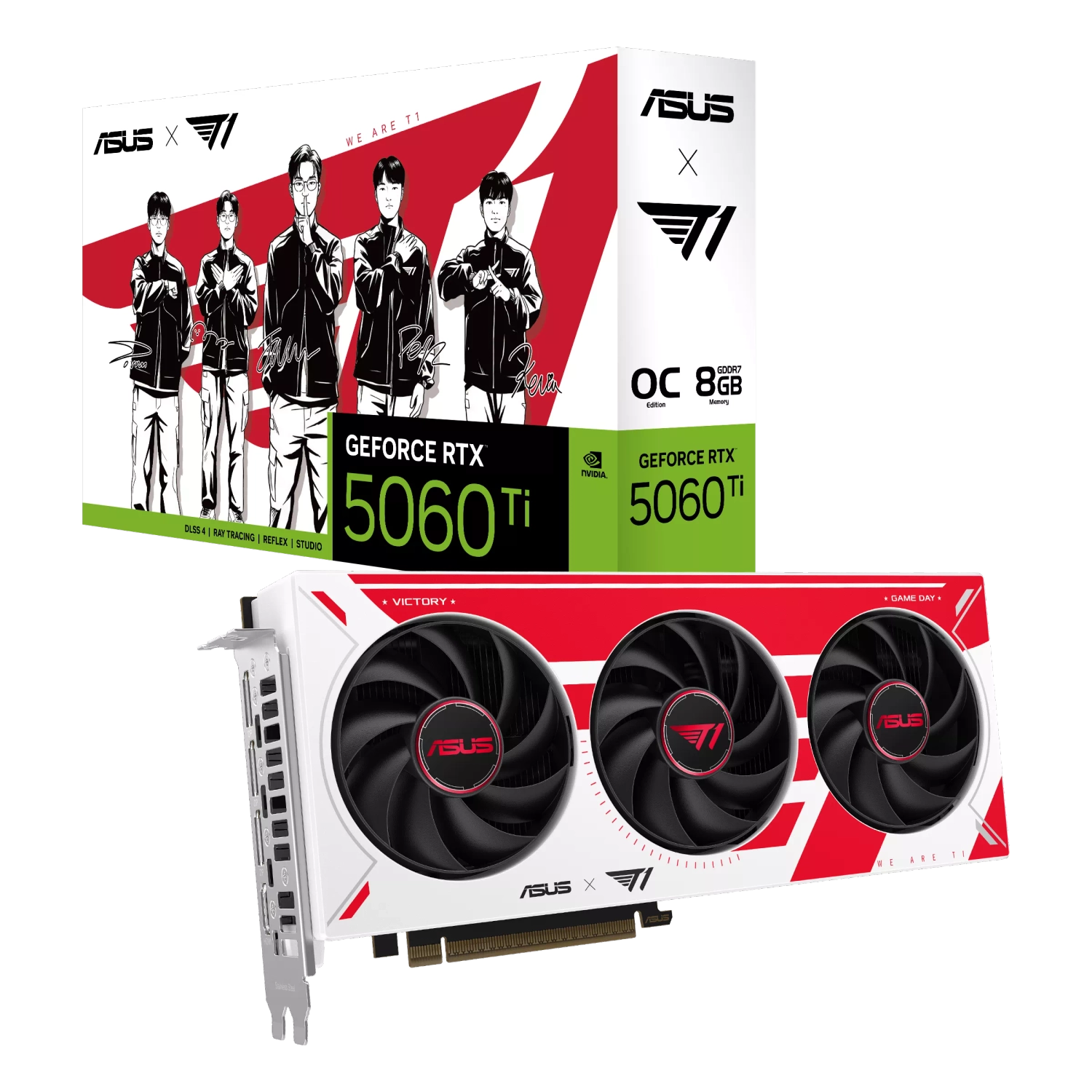 PLACA DE VIDEO ASUS NVIDIA GEFORCE T1 RTX5060TI 08